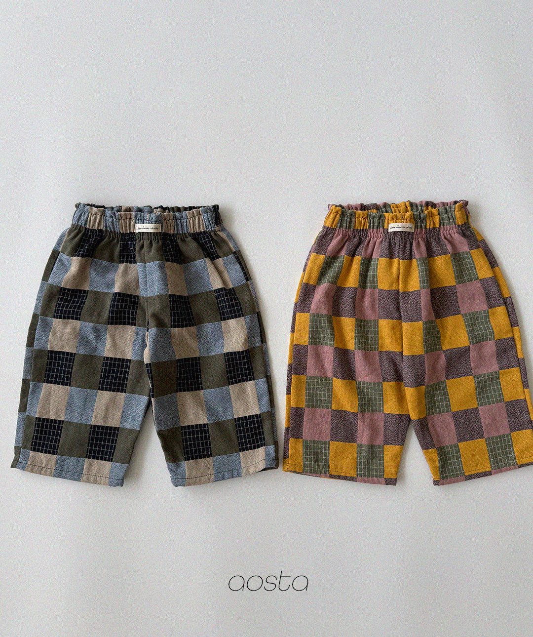 ［Aosta］Patchwork Pants