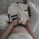 ［peekaboo］Ribbon newborn set (short sleeve)