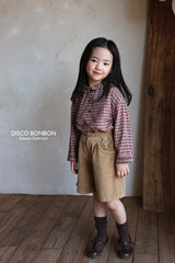 ［DISCO BONBON］Caramel check shirt