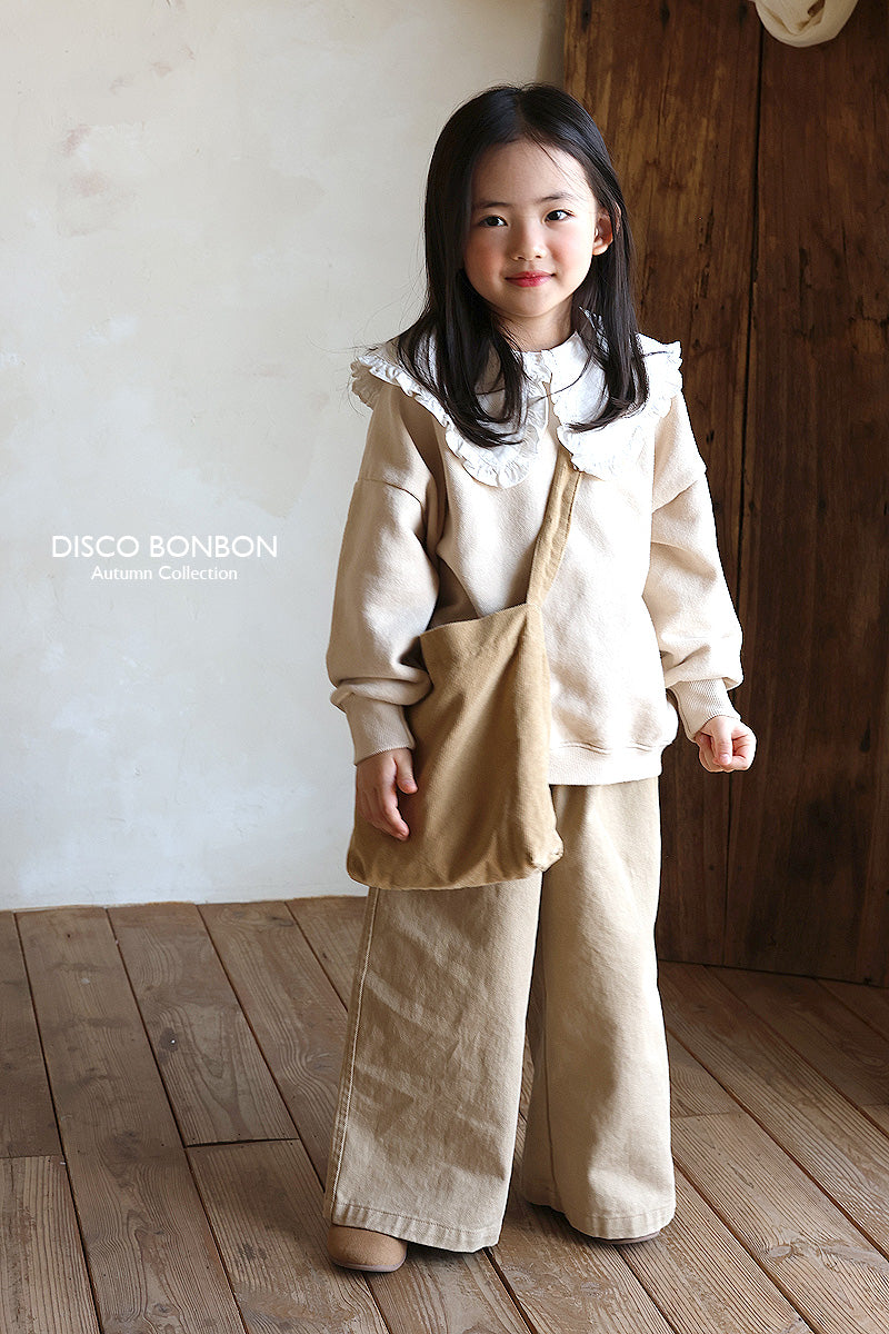 ［DISCO BONBON］Button wide pants