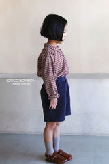 ［DISCO BONBON］Caramel check shirt