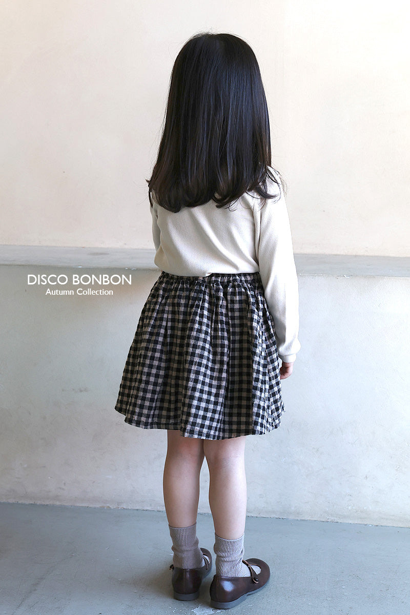 ［DISCO BONBON］Ribbon tie skirt