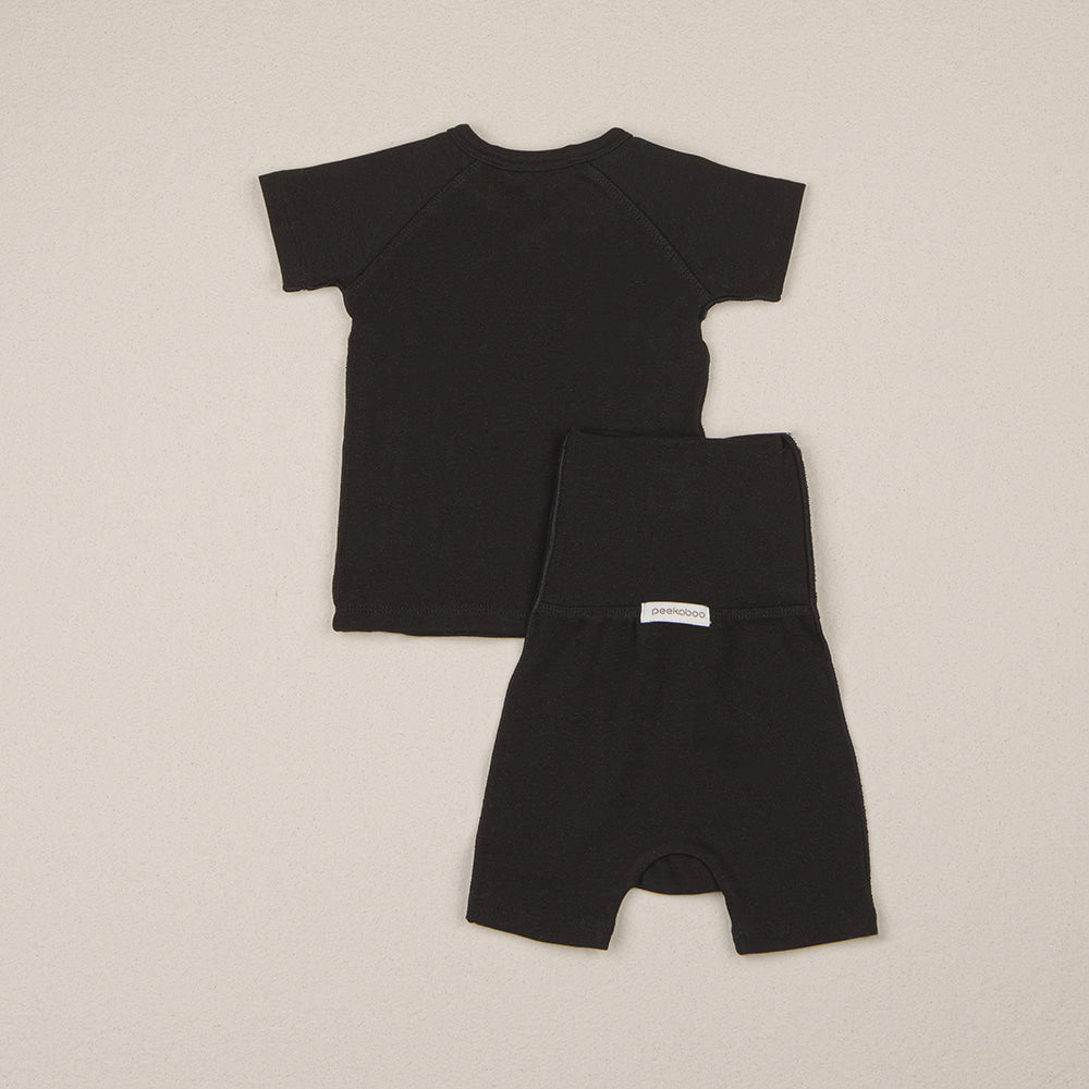 ［peekaboo］Ribbon newborn set (short sleeve)