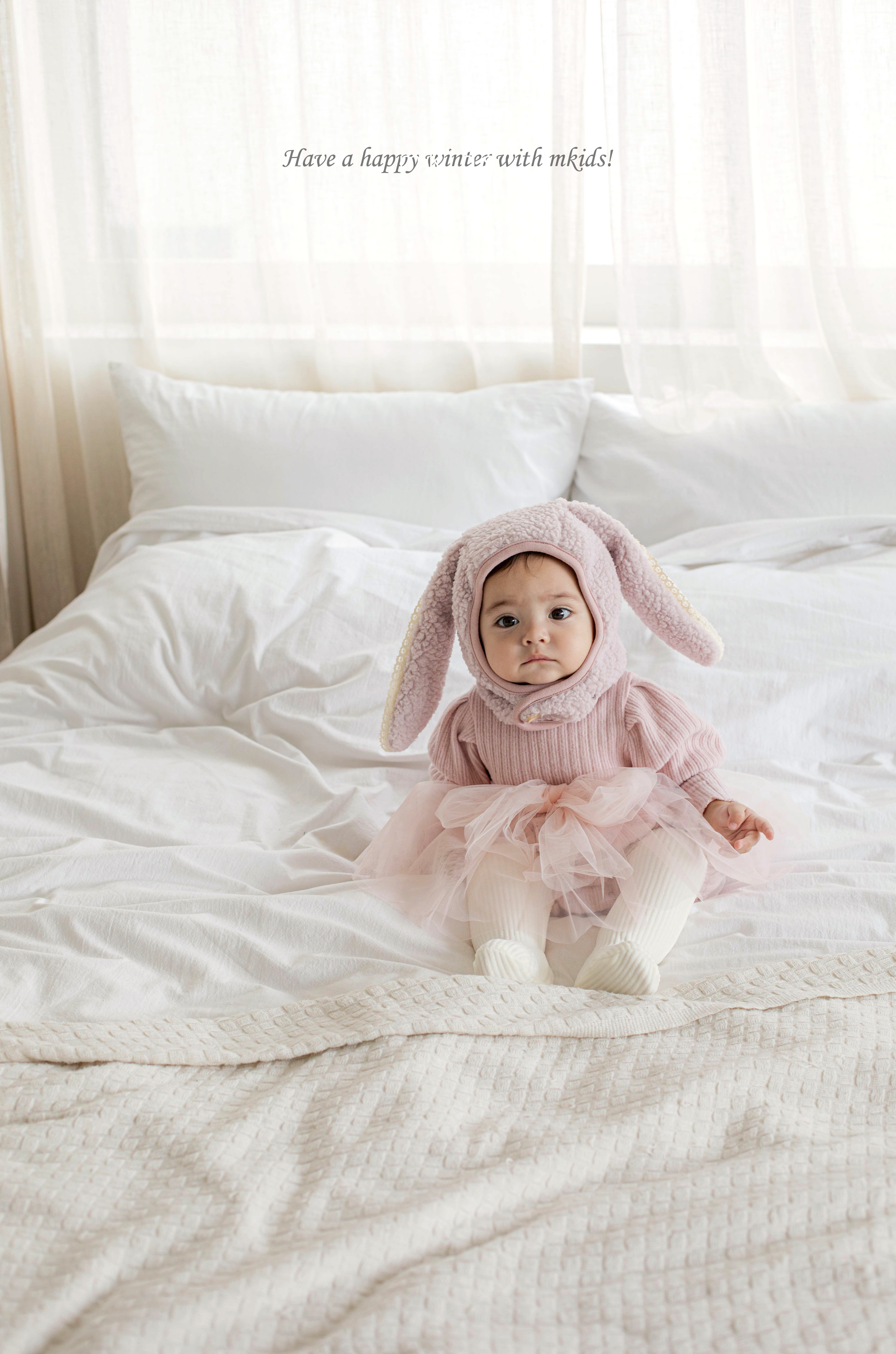 ［mkids］Bunny boa hat