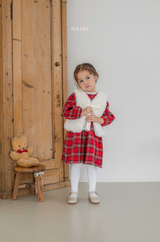 ［mkids］Holly check one-piece