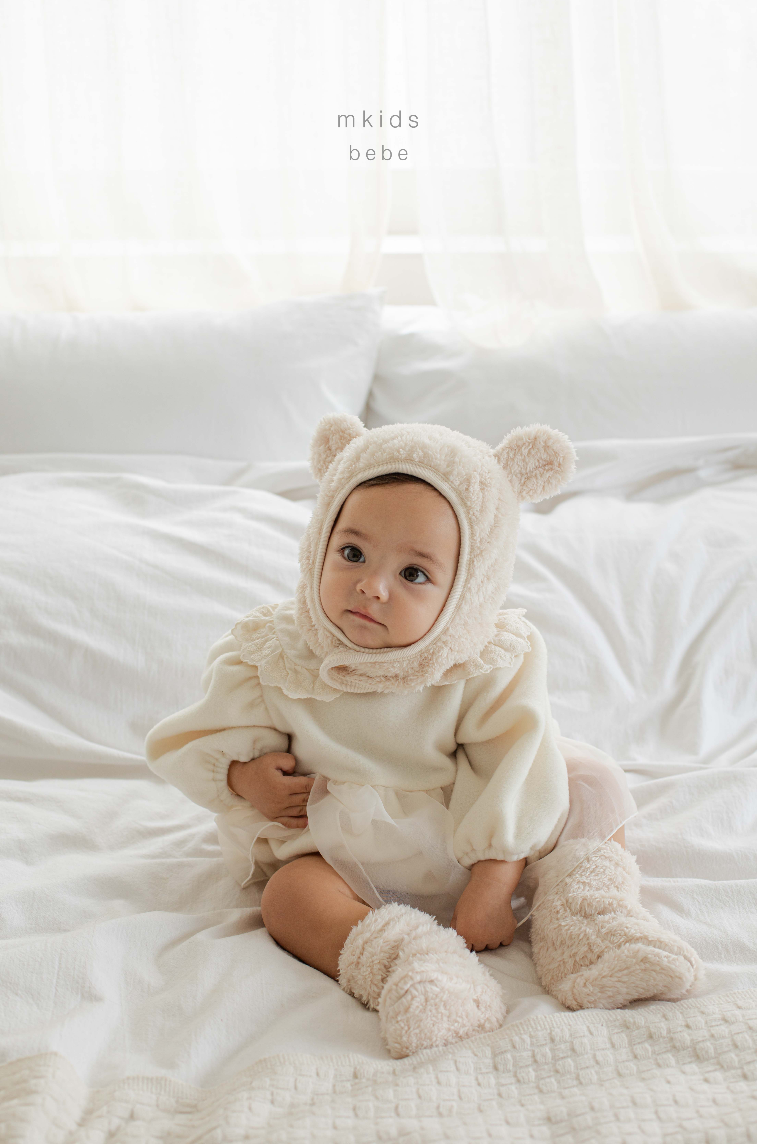 ［mkids］Pure fleece rompers