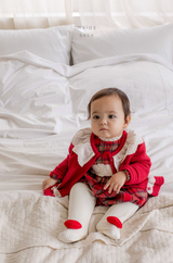 ［mkids］Holly check rompers