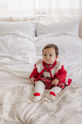 ［mkids］Holly check rompers