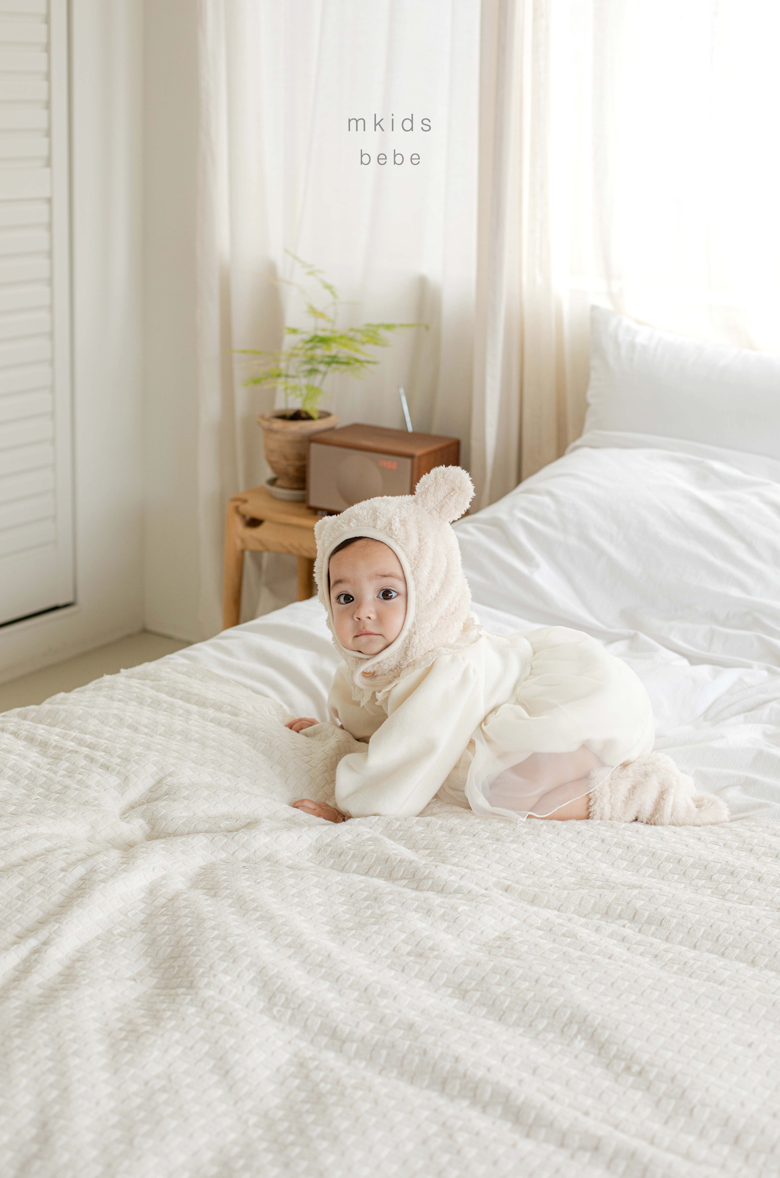 ［mkids］Pure fleece rompers