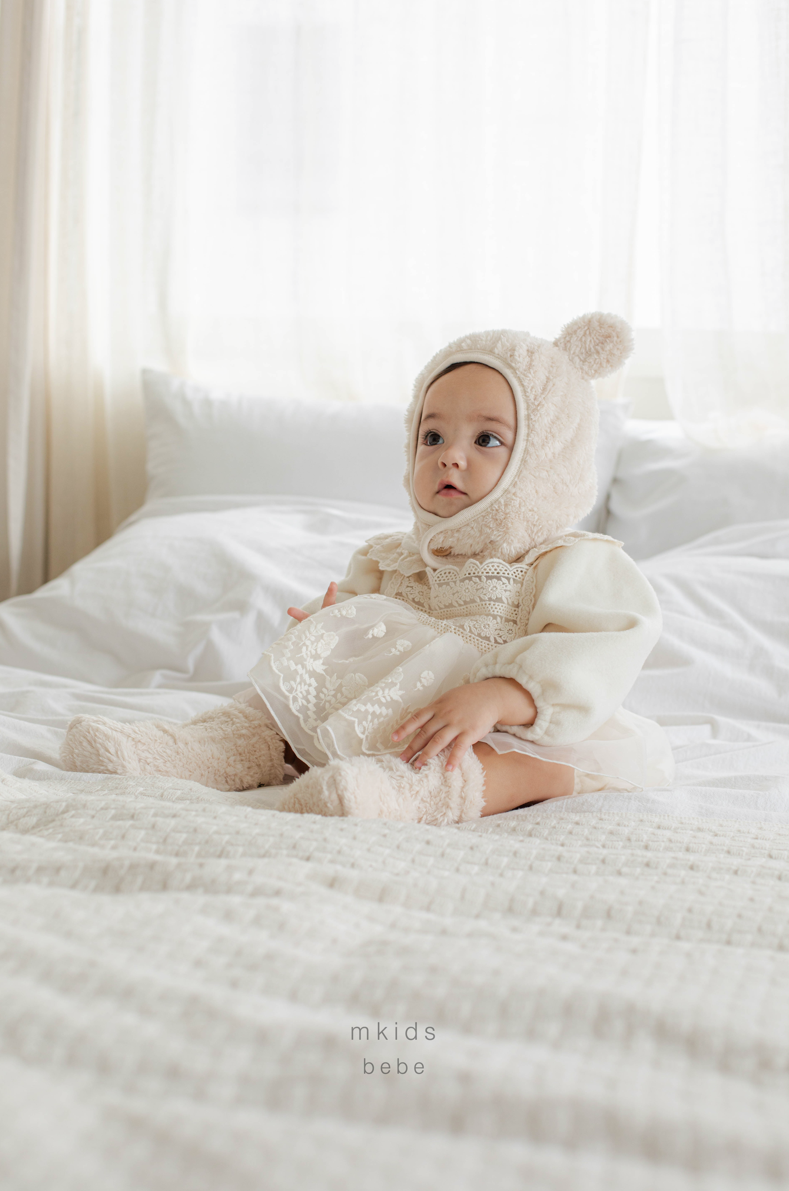 ［mkids］Pure fleece rompers