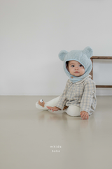 ［mkids］Billy check collar rompers