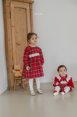 ［mkids］Holly check one-piece