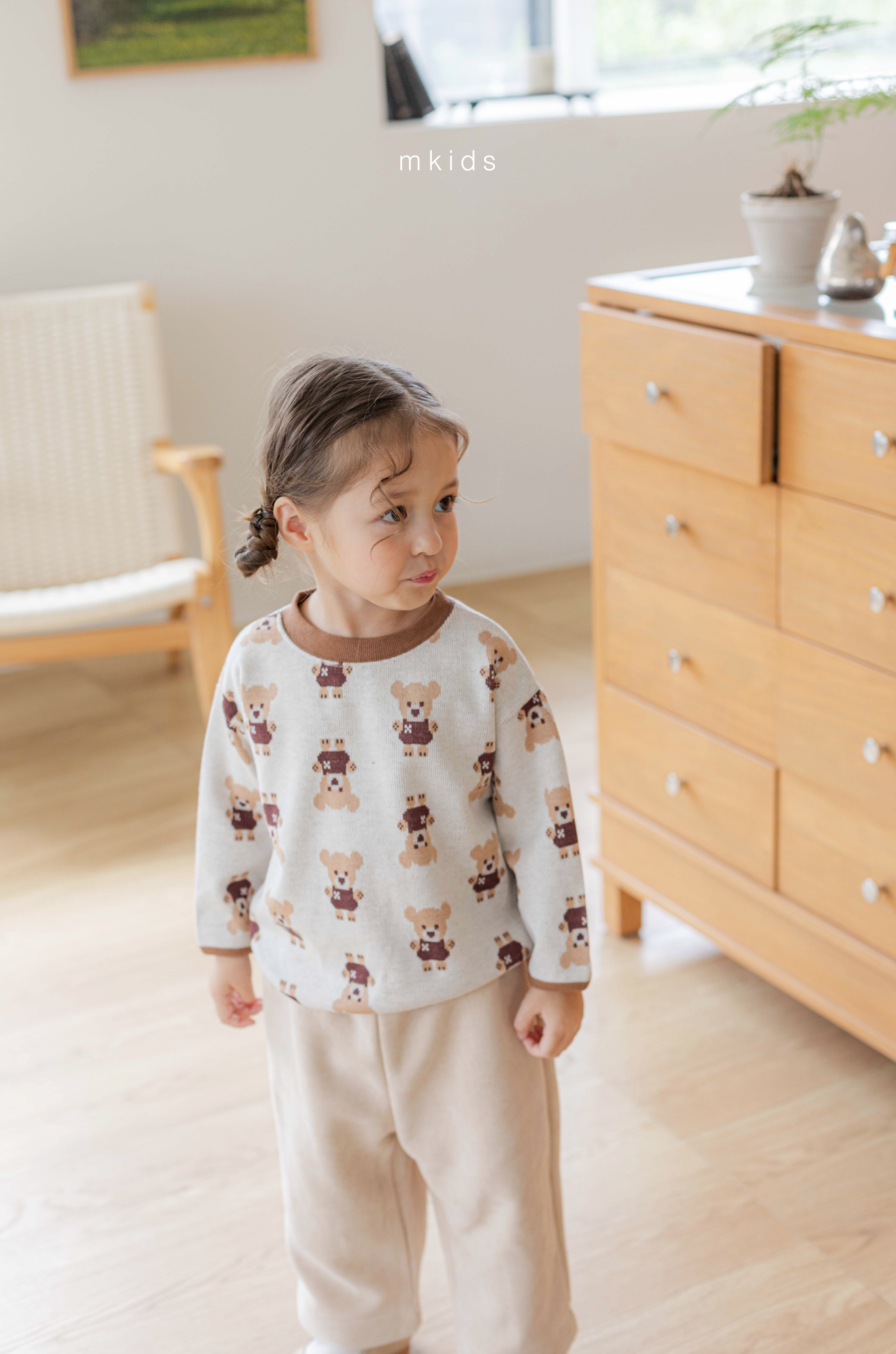 ［mkids］Ribbon knit tops