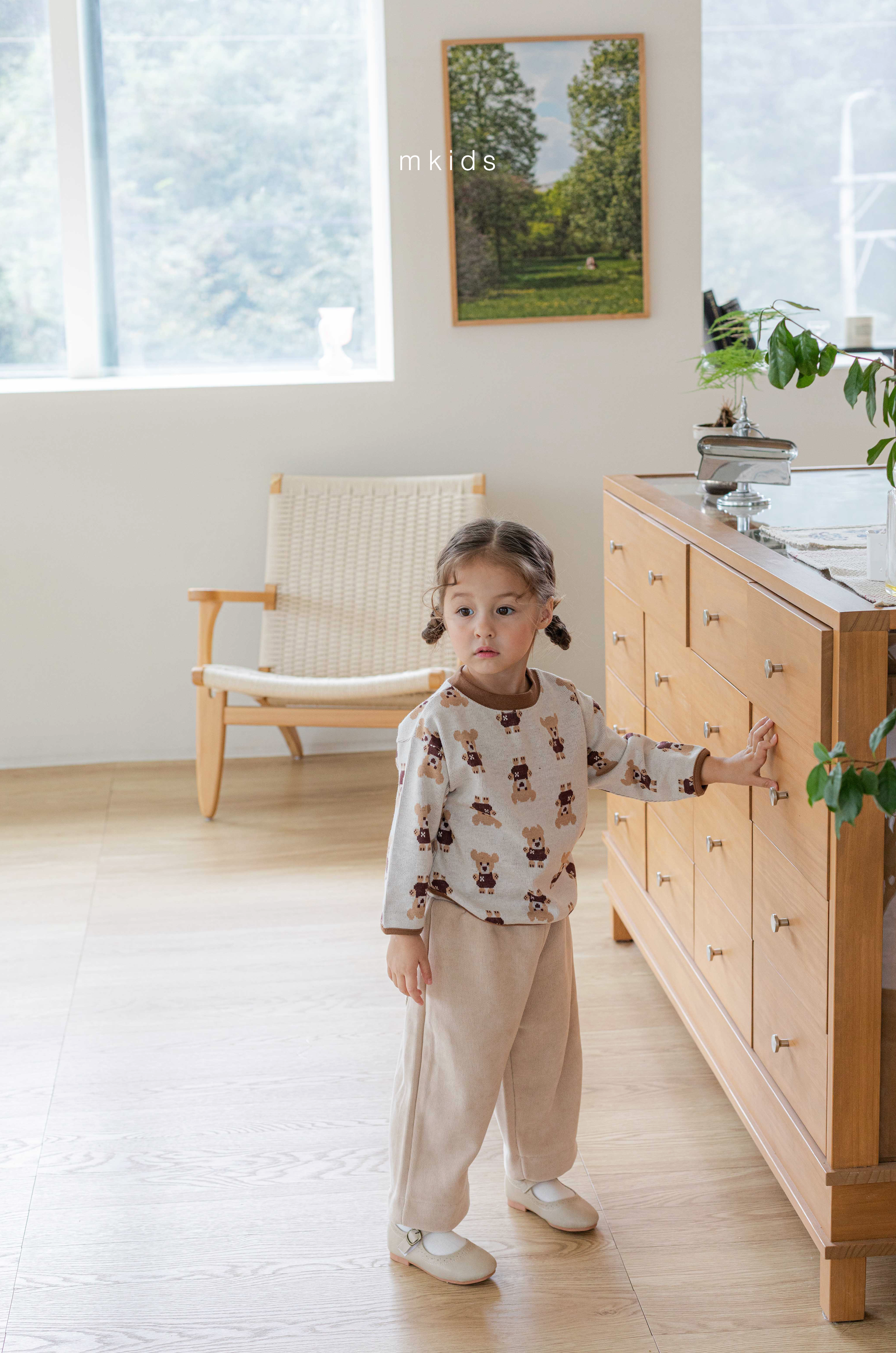 ［mkids］Ribbon knit tops