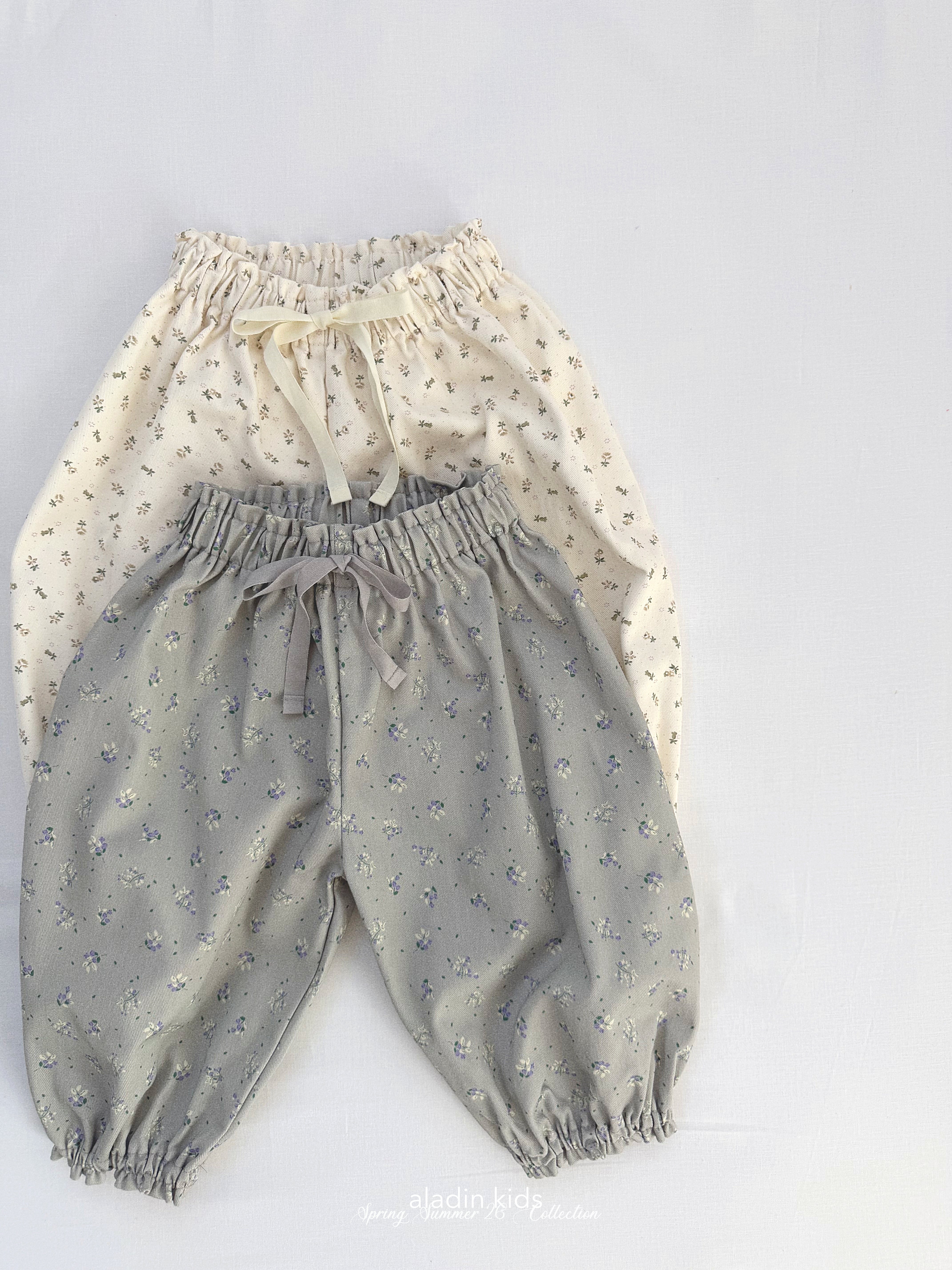 ［aladin］Flower sausage pants