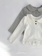 ［aladin］Cutie dot collar tee