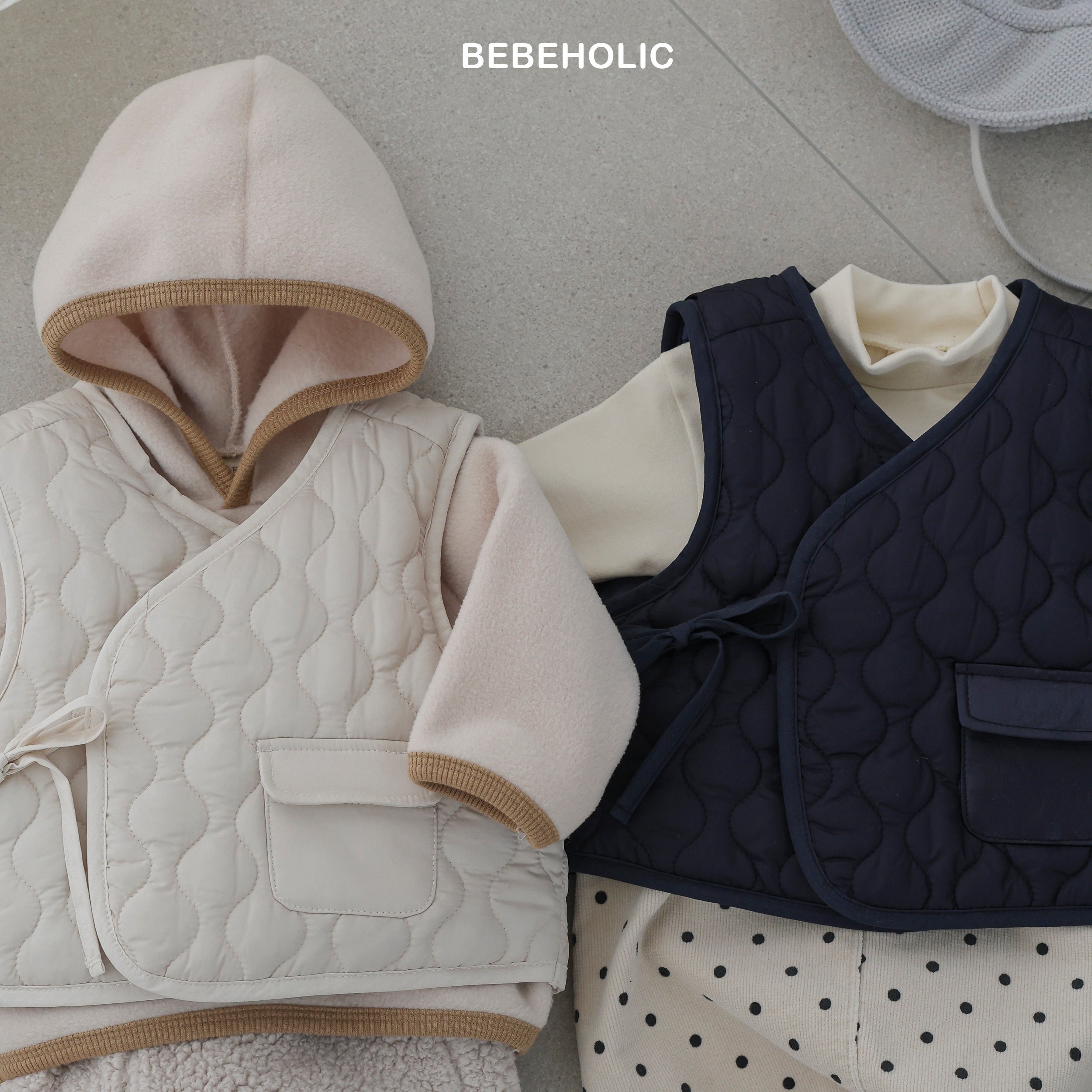 ［bebe holic］Quilting vest