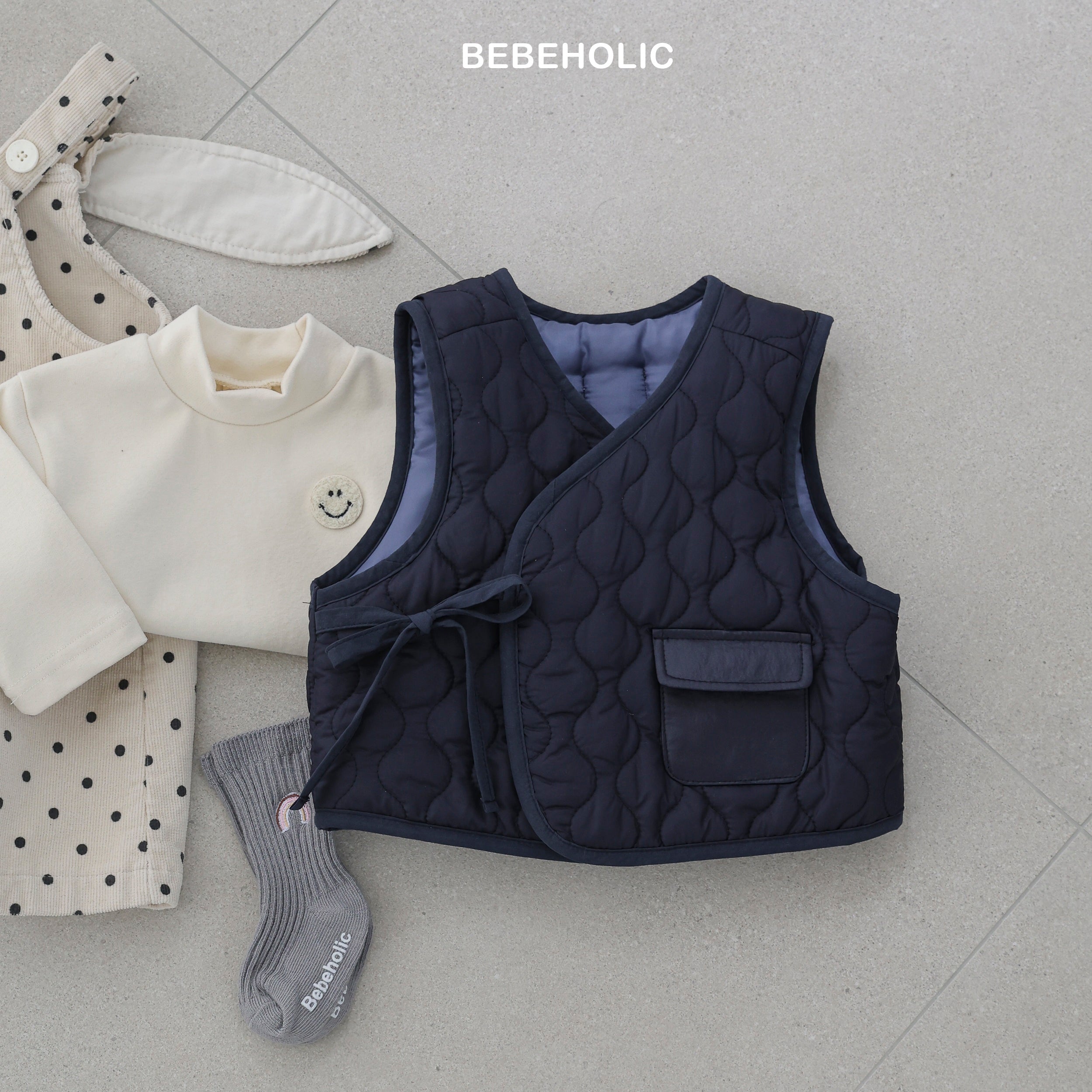 ［bebe holic］Quilting vest