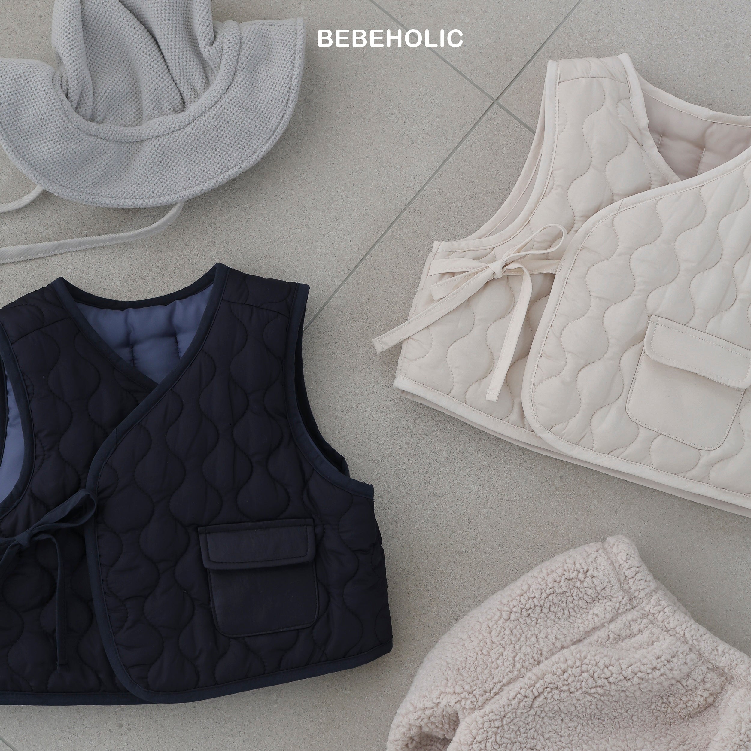 ［bebe holic］Quilting vest