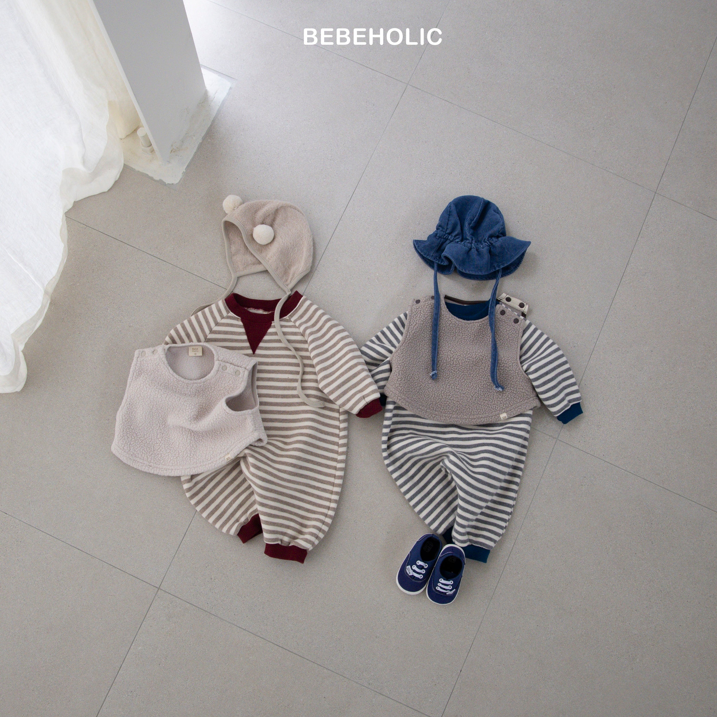 ［bebe holic］Papillon stripe suit