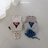 ［bebe holic］Papillon stripe suit