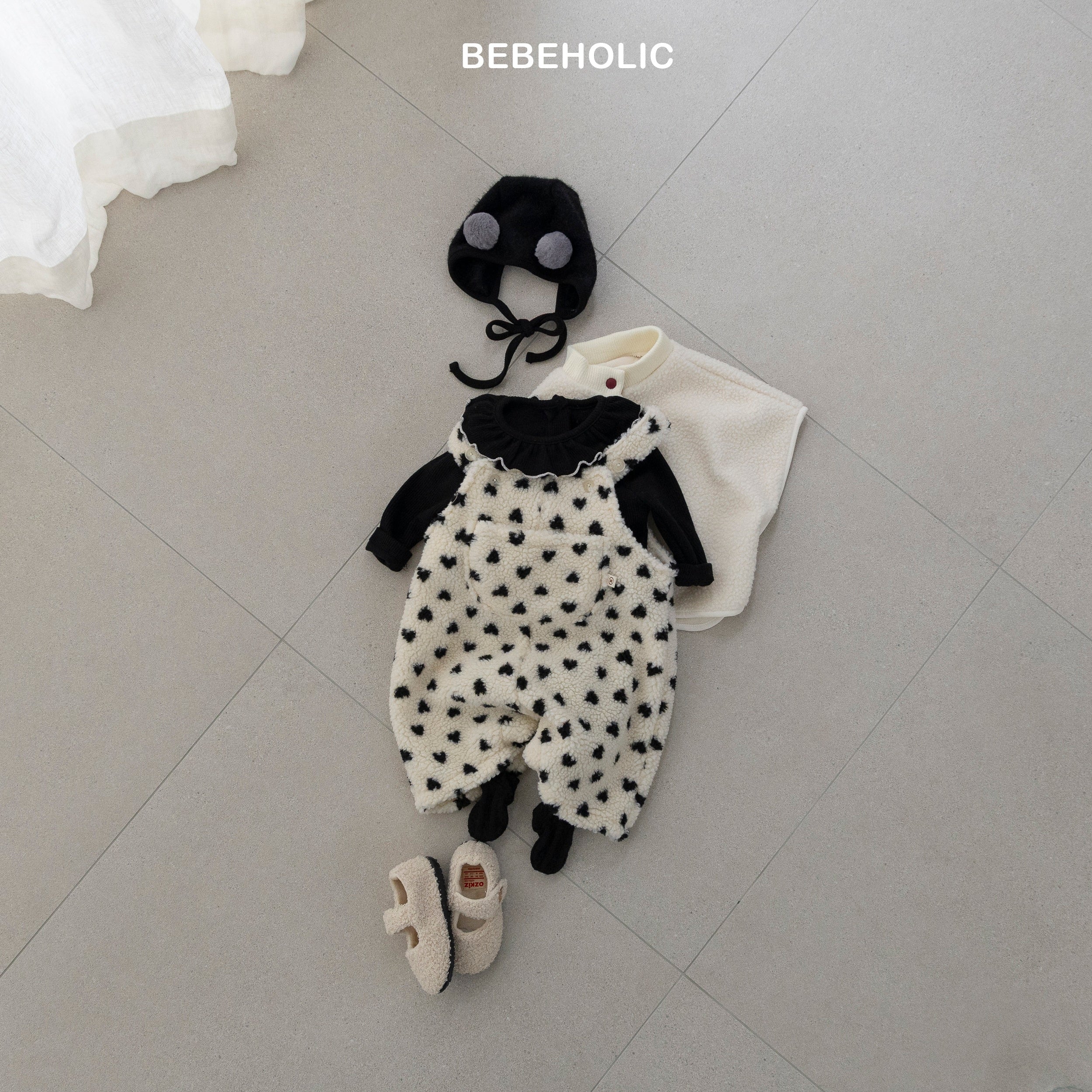 ［bebe holic］Crush suspender suit