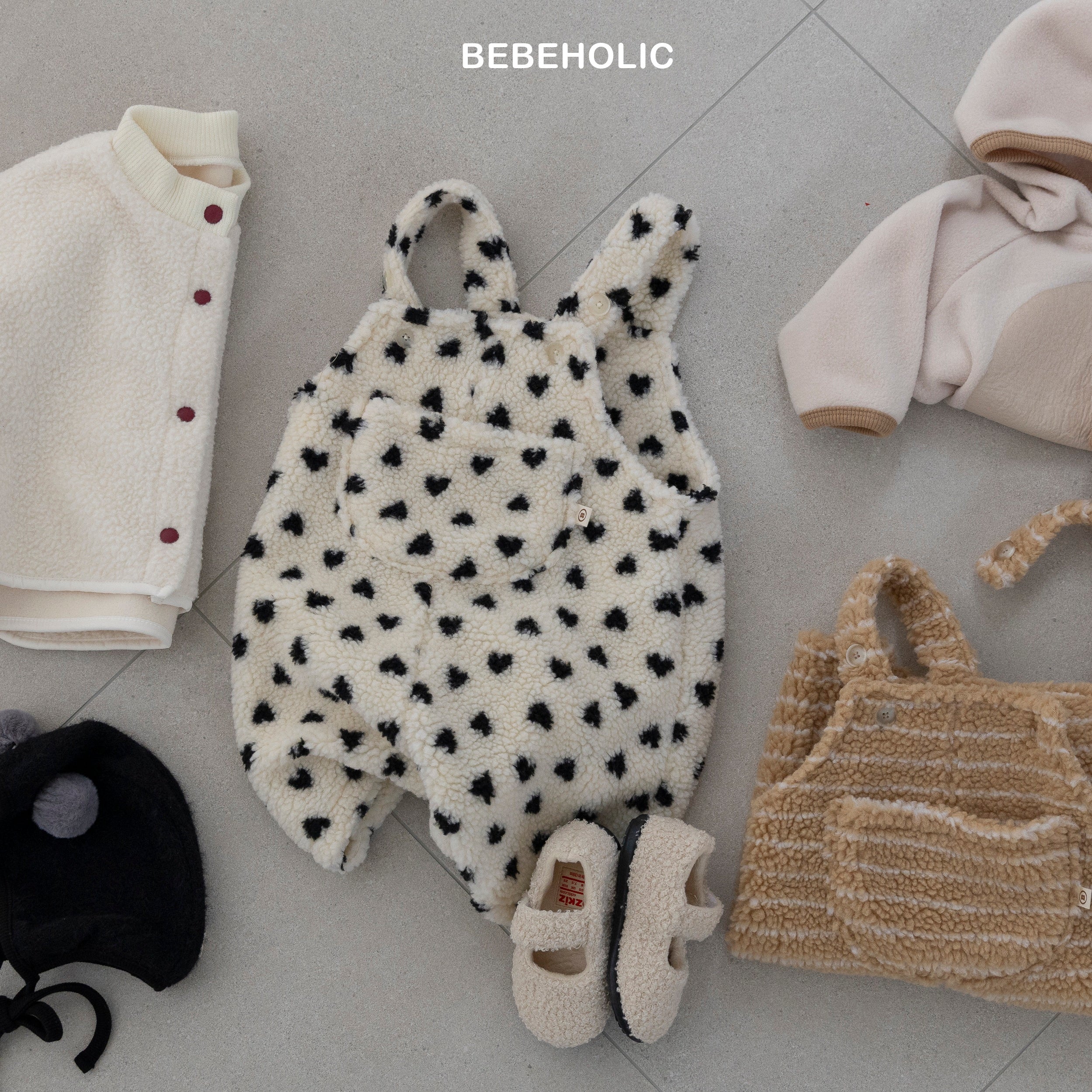 ［bebe holic］Crush suspender suit