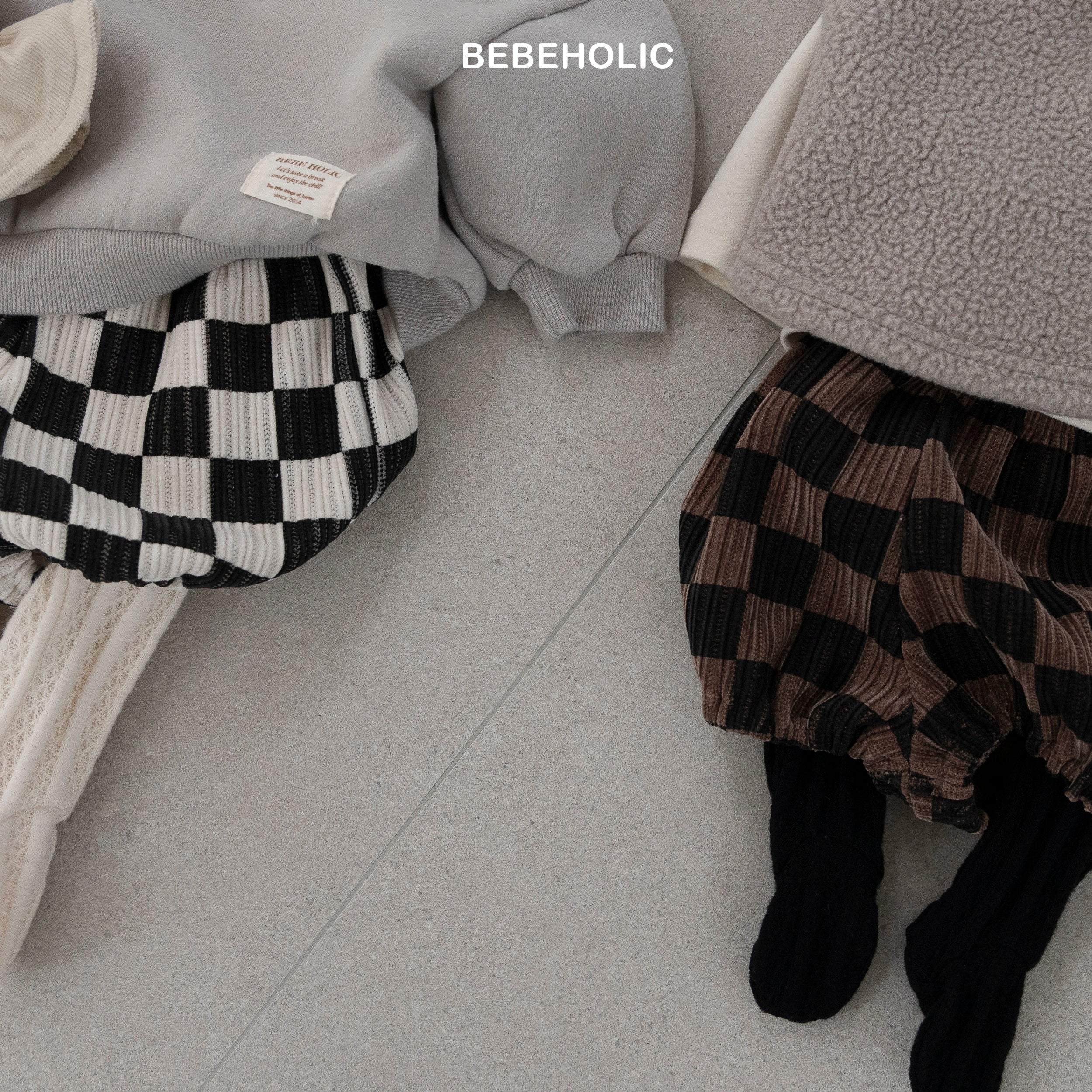 ［bebe holic］Darts check pants