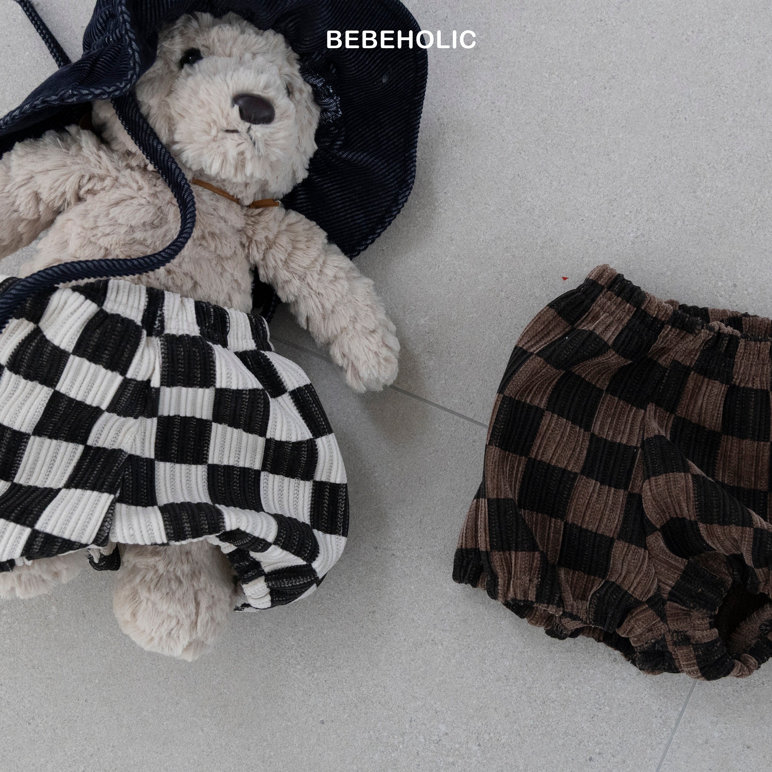 ［bebe holic］Darts check pants