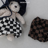 ［bebe holic］Darts check pants