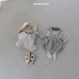 ［bebe holic］Crunch check suspender bloomer
