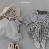 ［bebe holic］Crunch check suspender bloomer