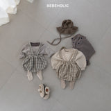 ［bebe holic］Crunch check suspender bloomer