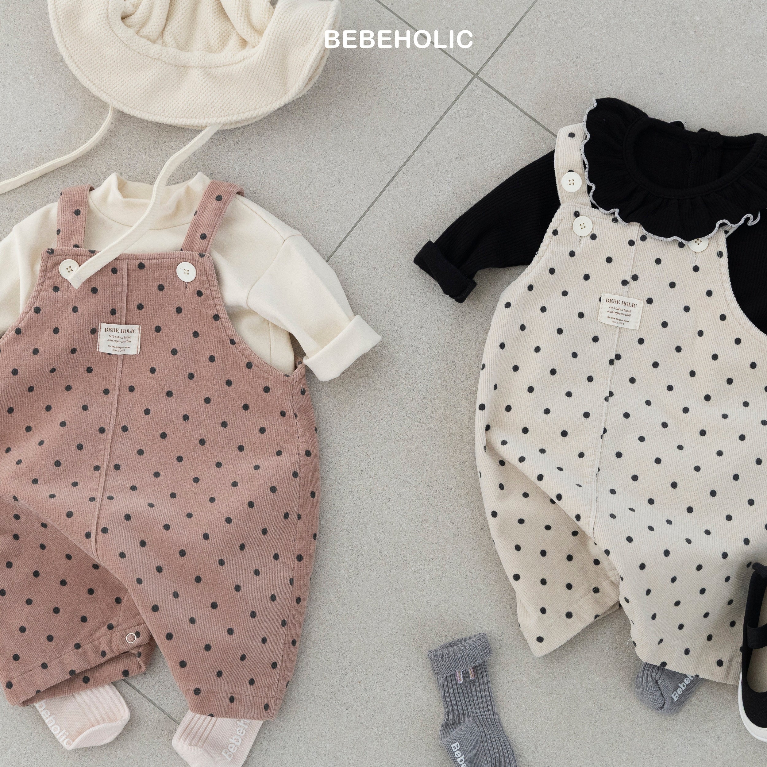 ［bebe holic］Rabbit suspender suit
