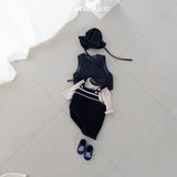 ［bebe holic］Moliel suspender suit