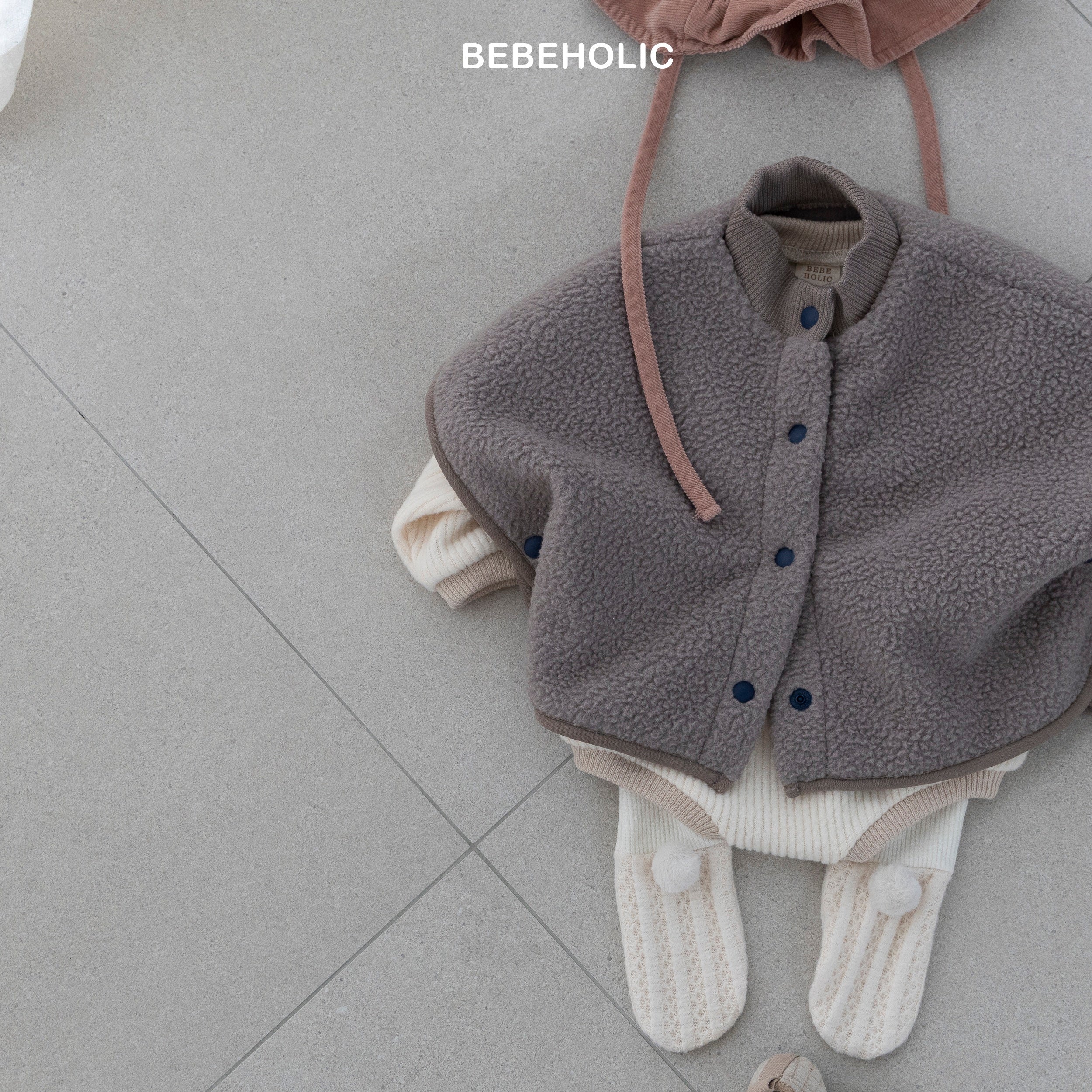 ［bebe holic］Puff warm poncho