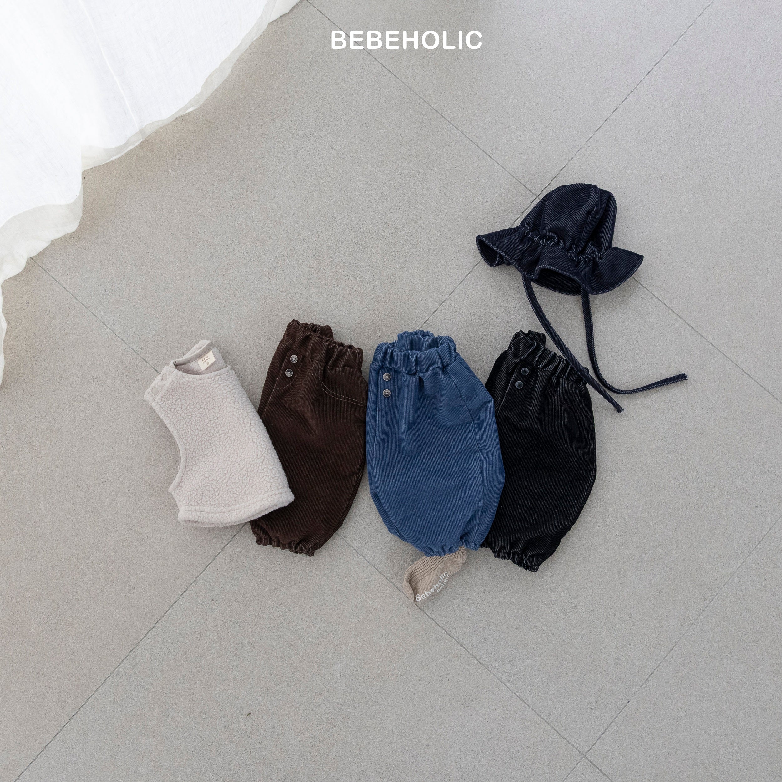 ［bebe holic］Circle rib pants