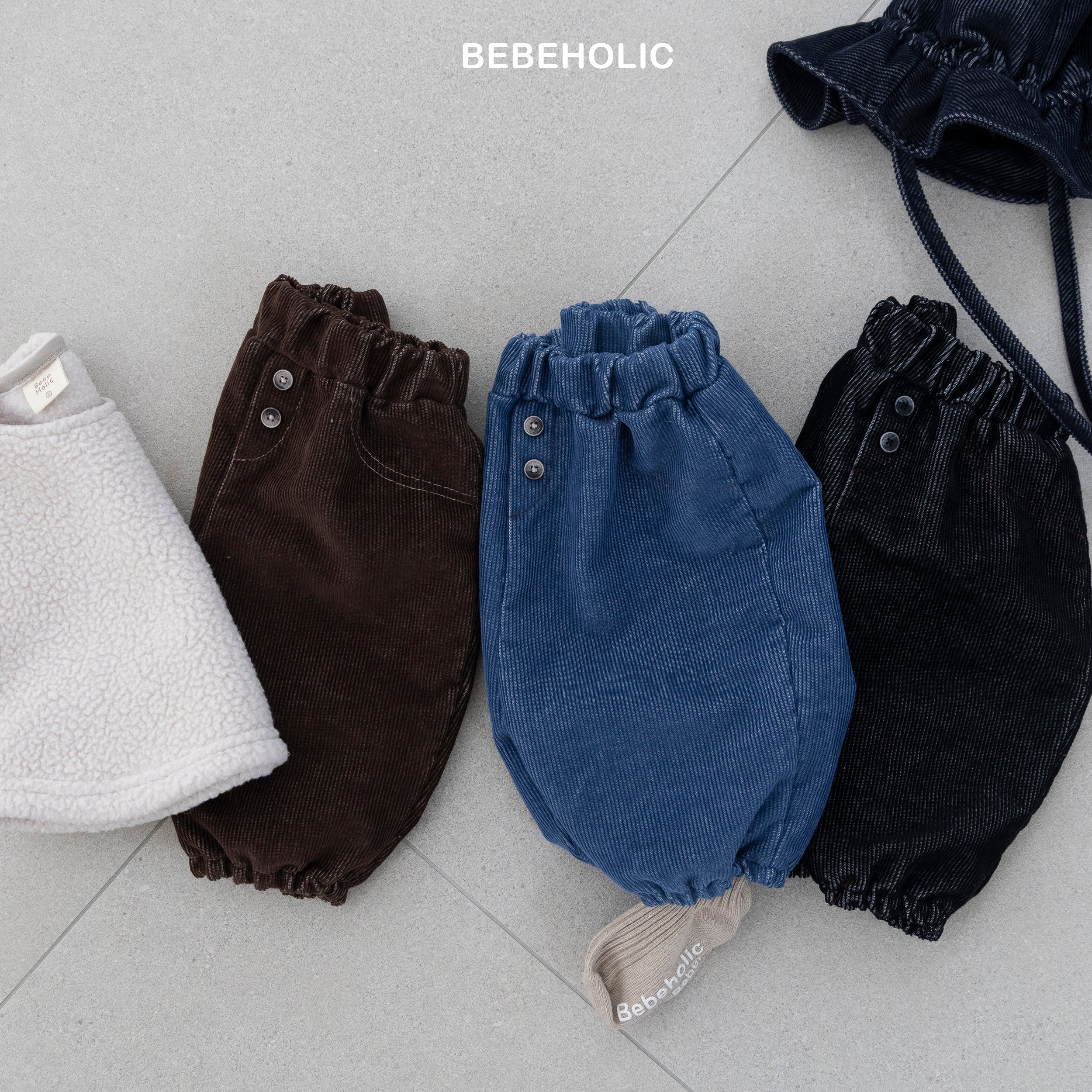 ［bebe holic］Circle rib pants