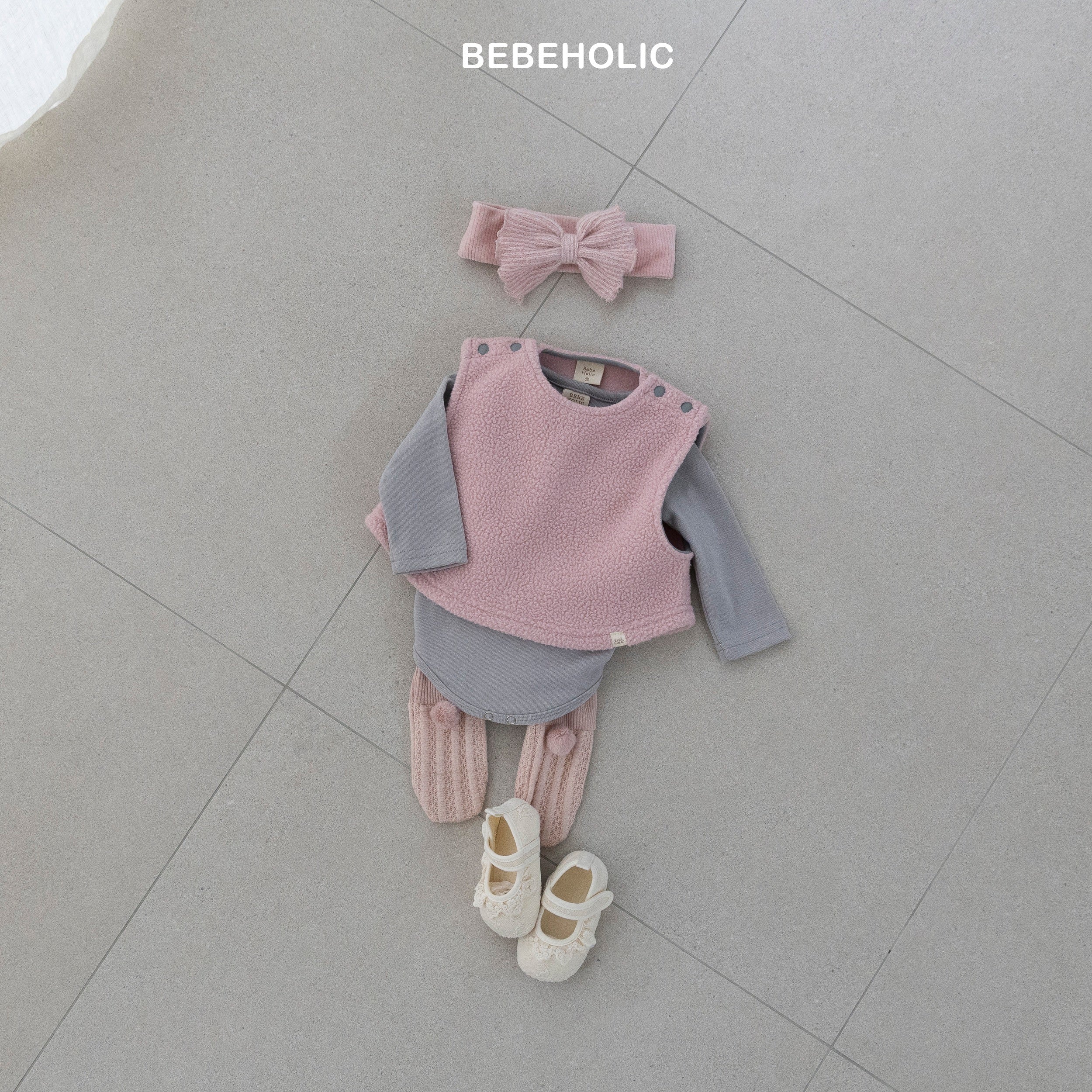 ［bebe holic］Popcorn warm vest