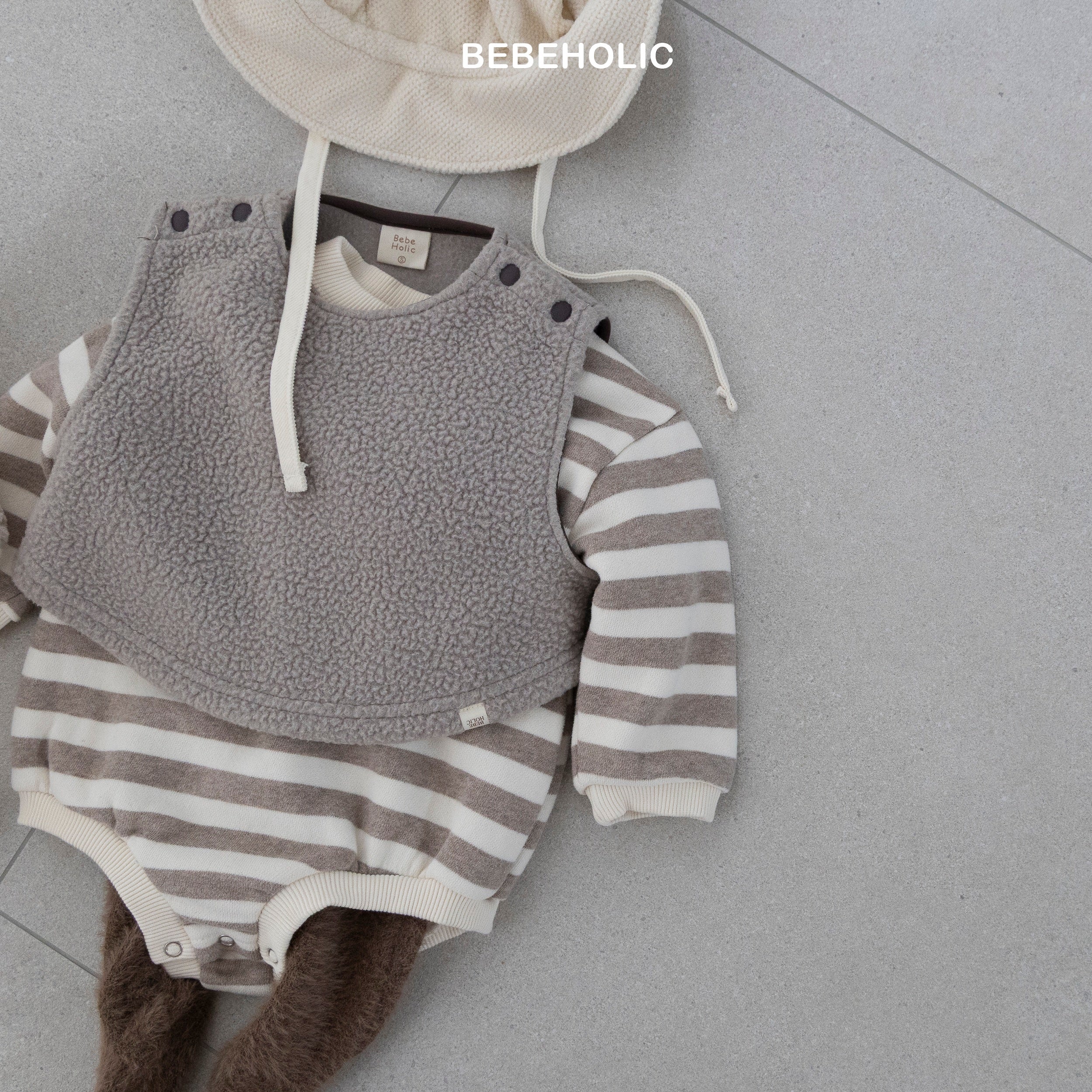 ［bebe holic］Popcorn warm vest