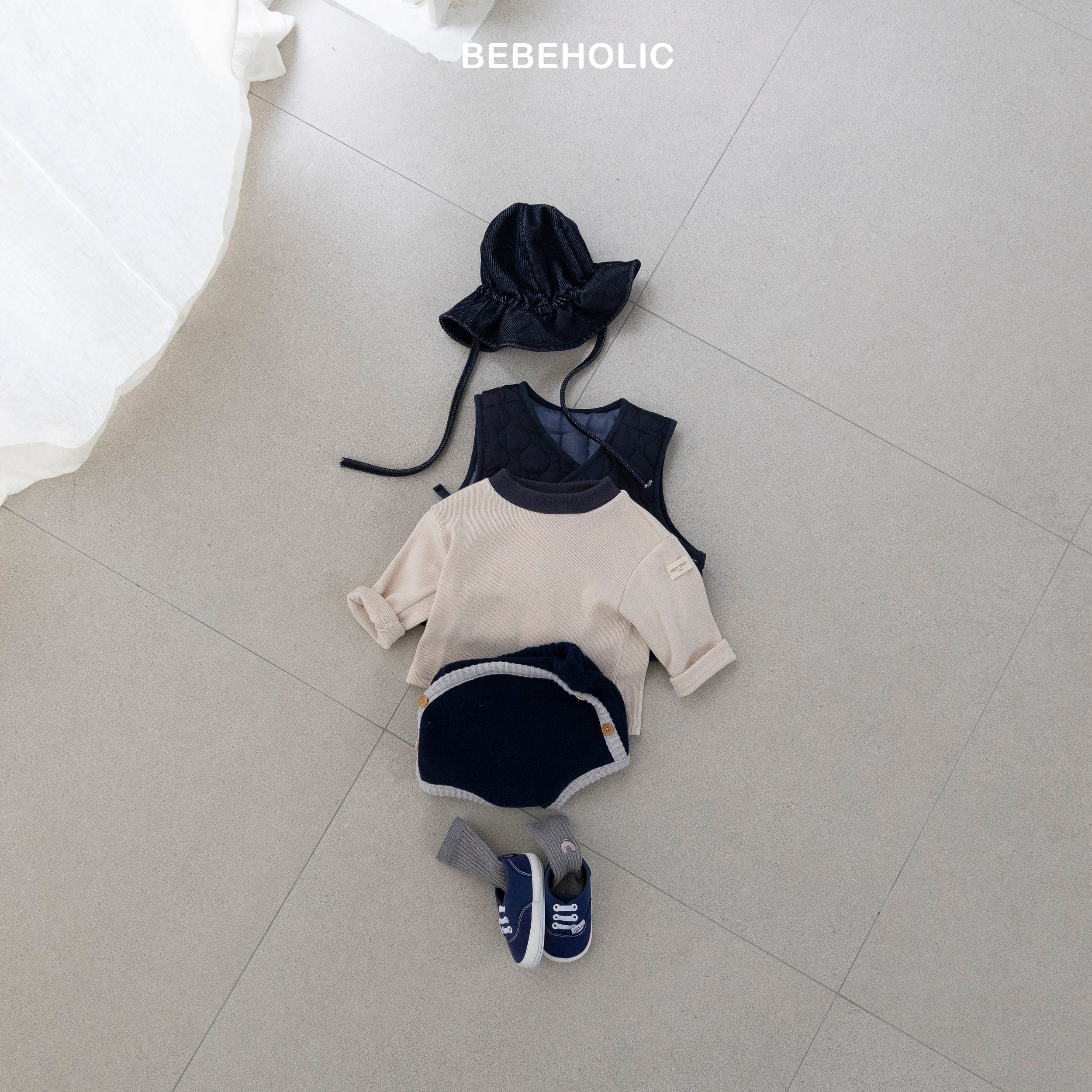 ［bebe holic］Luki layered high neck tops