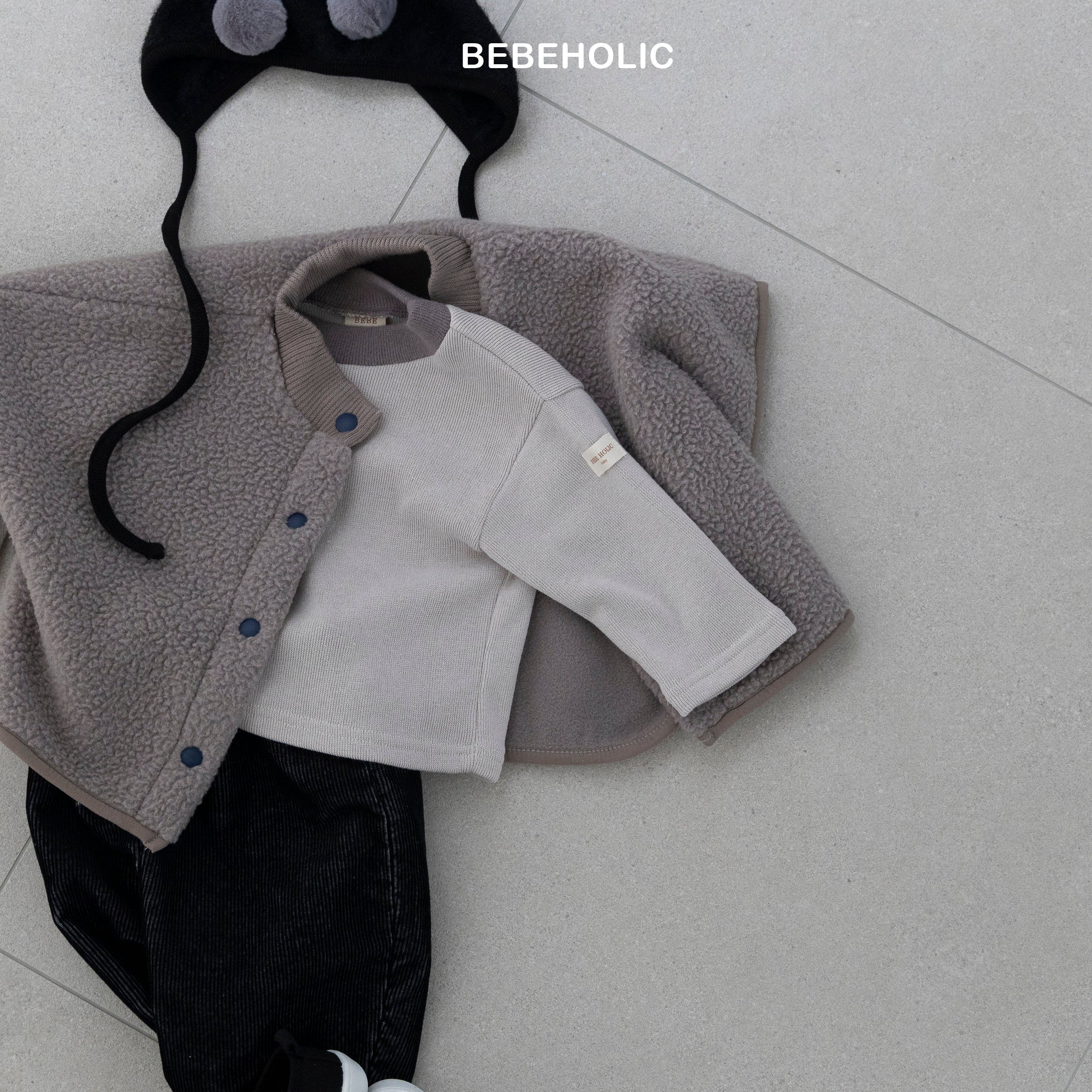 ［bebe holic］Luki layered high neck tops