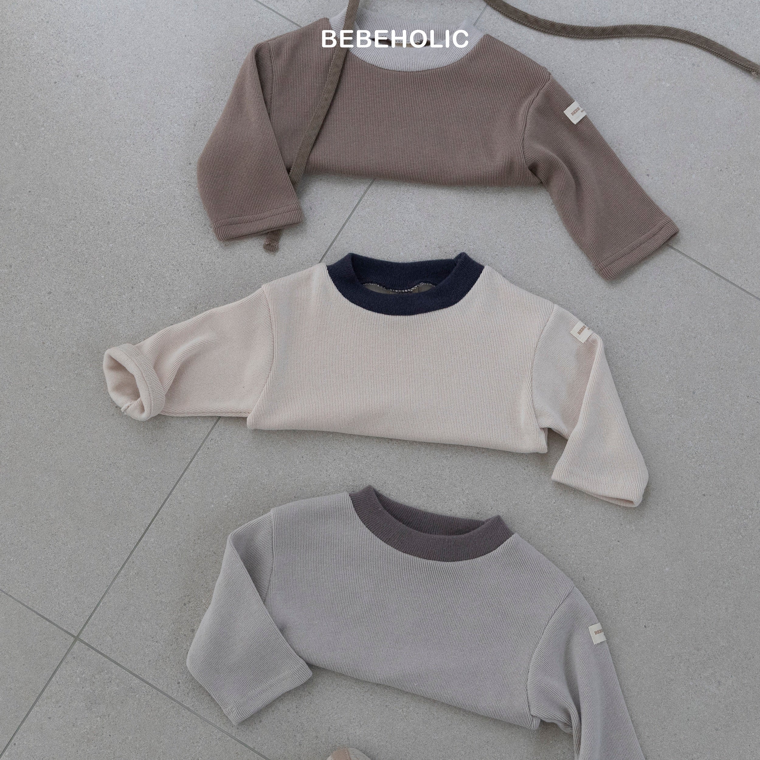 ［bebe holic］Luki layered high neck tops