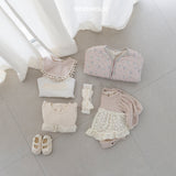 ［bebe holic］Via apron frill rompers