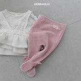 ［bebe holic］Ribbon foot leggings