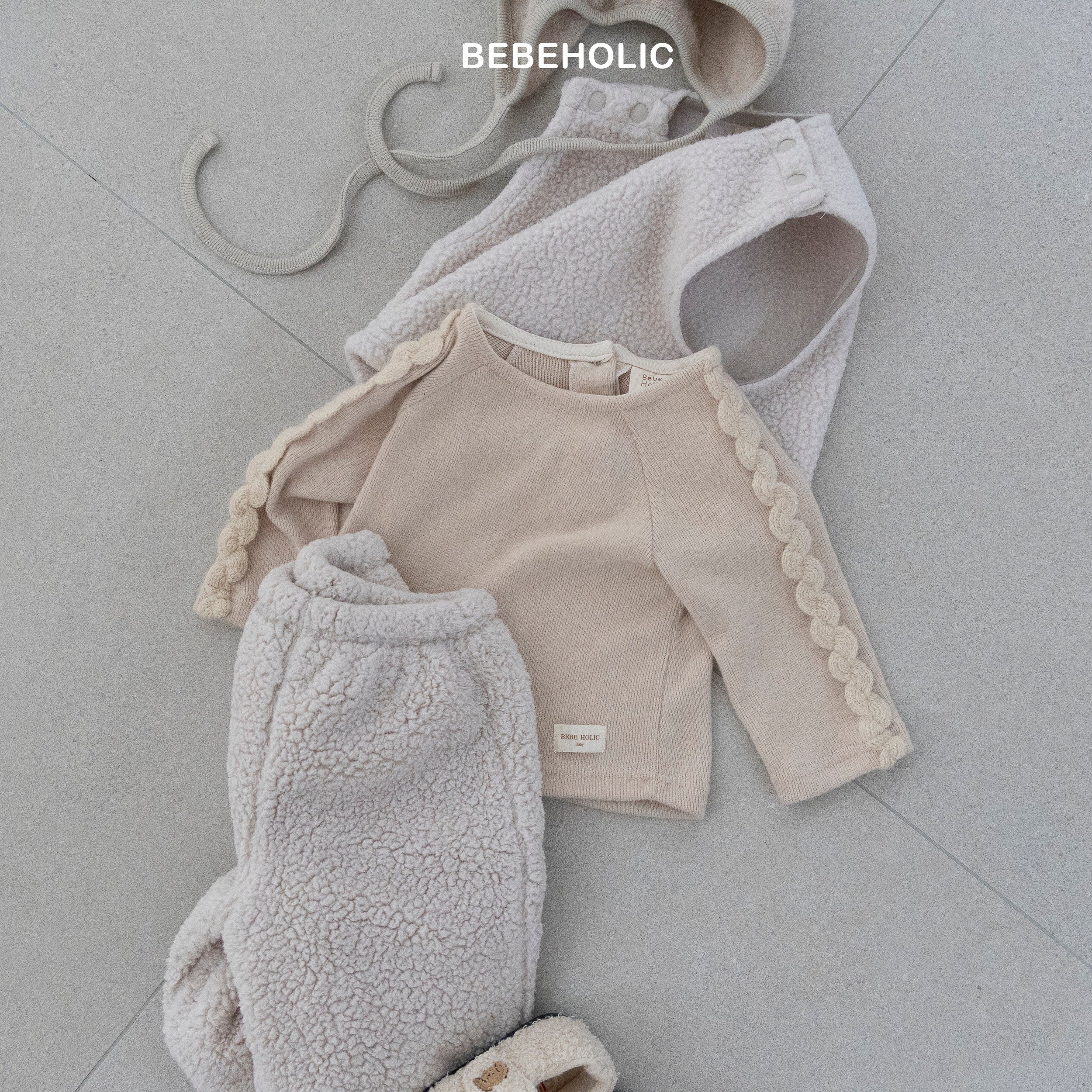 ［bebe holic］Wave sleeve tee