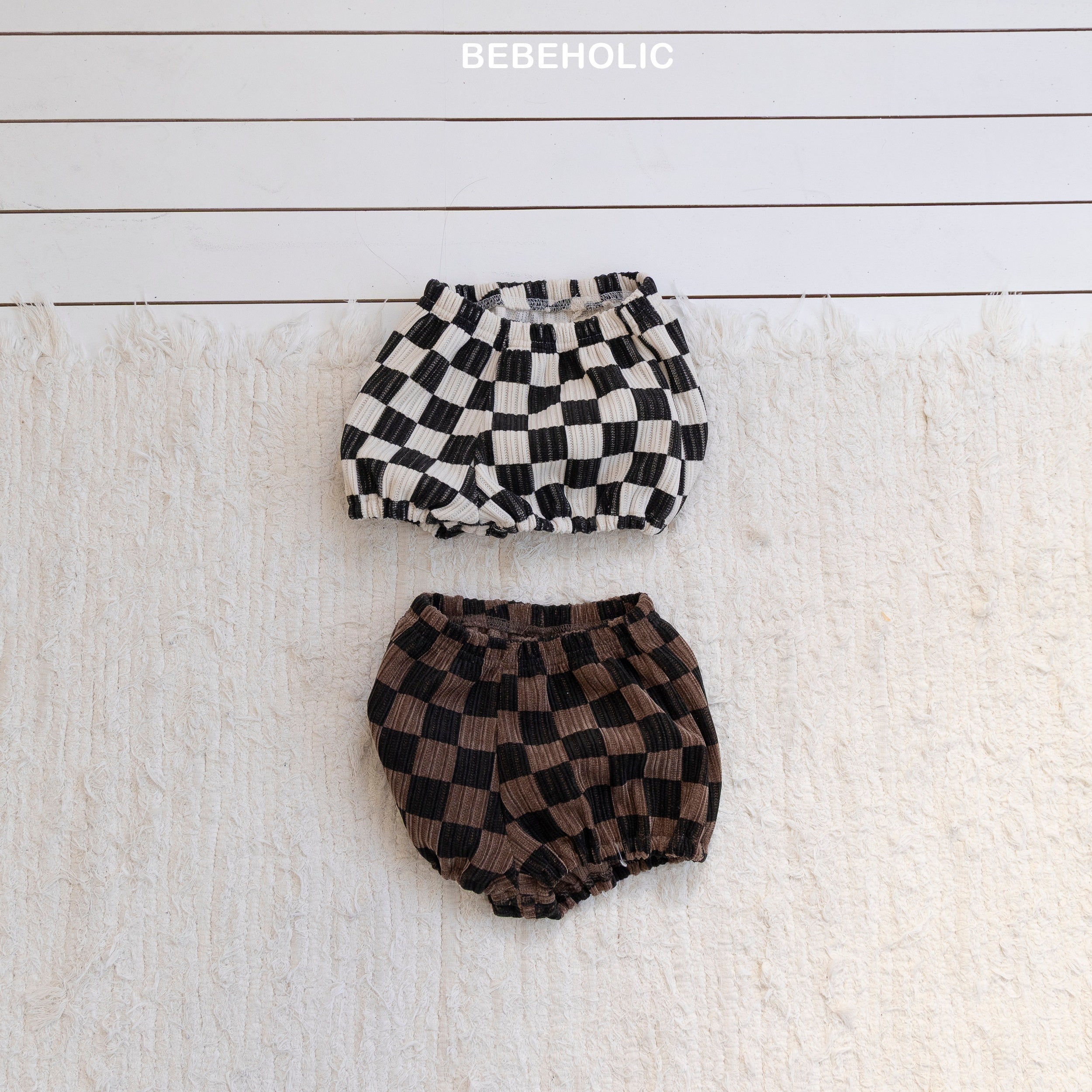 ［bebe holic］Darts check pants