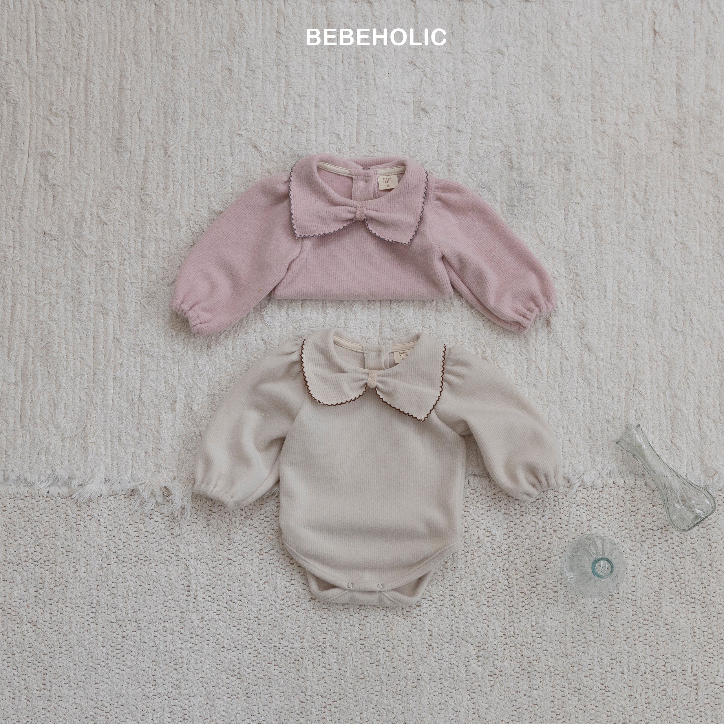 ［bebe holic］Pollin ribbon rompers