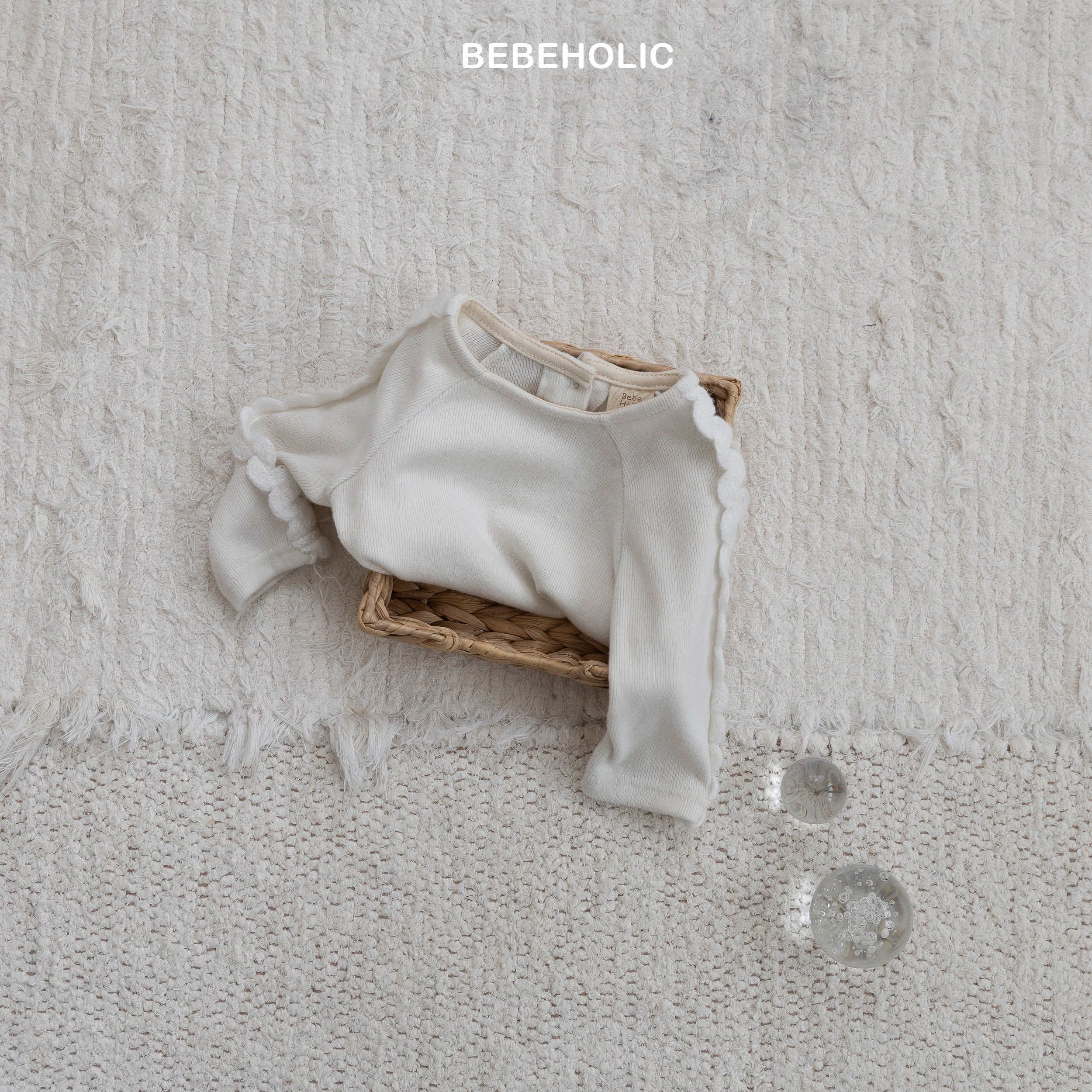 ［bebe holic］Wave sleeve tee