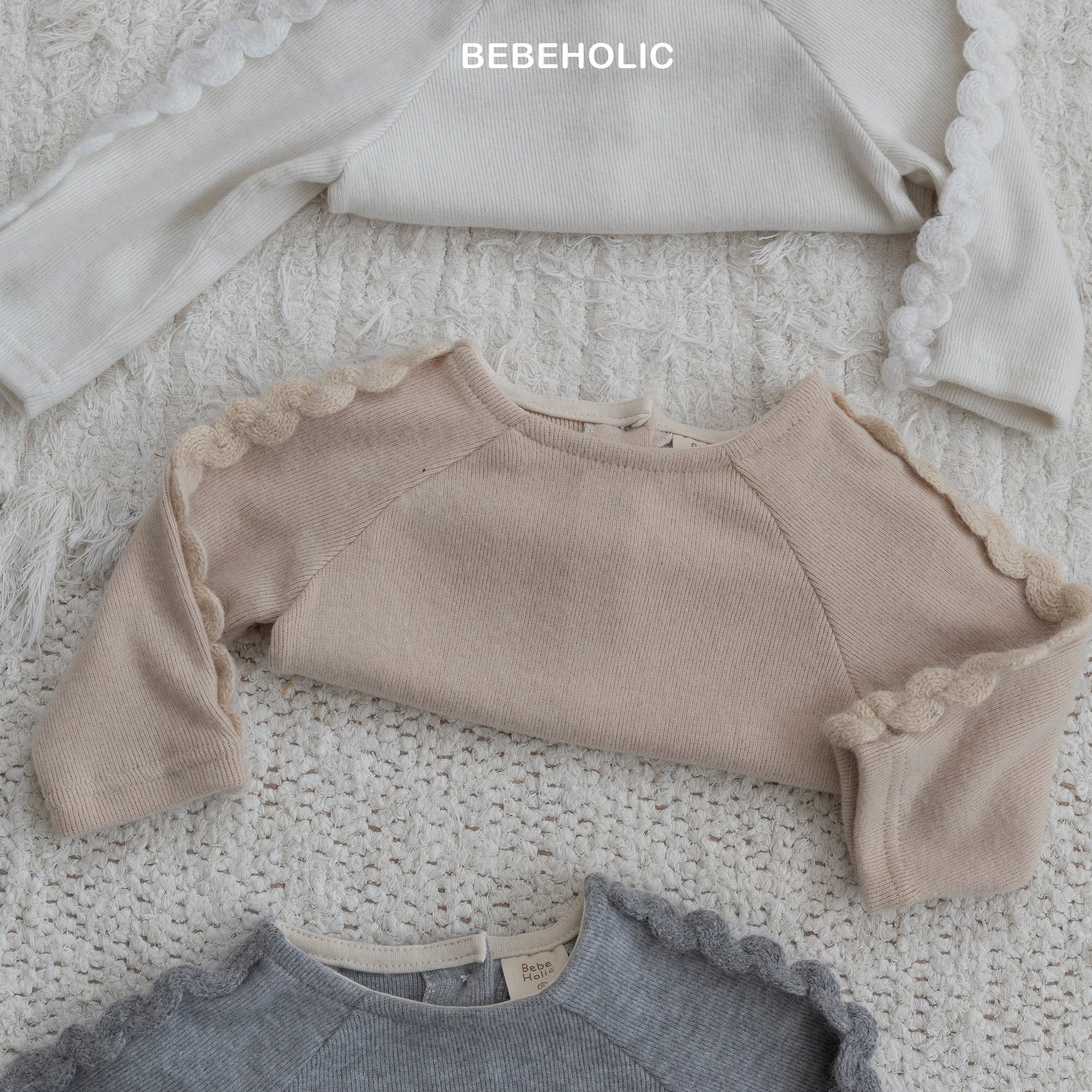 ［bebe holic］Wave sleeve tee